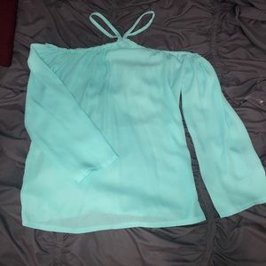 Teal shirt